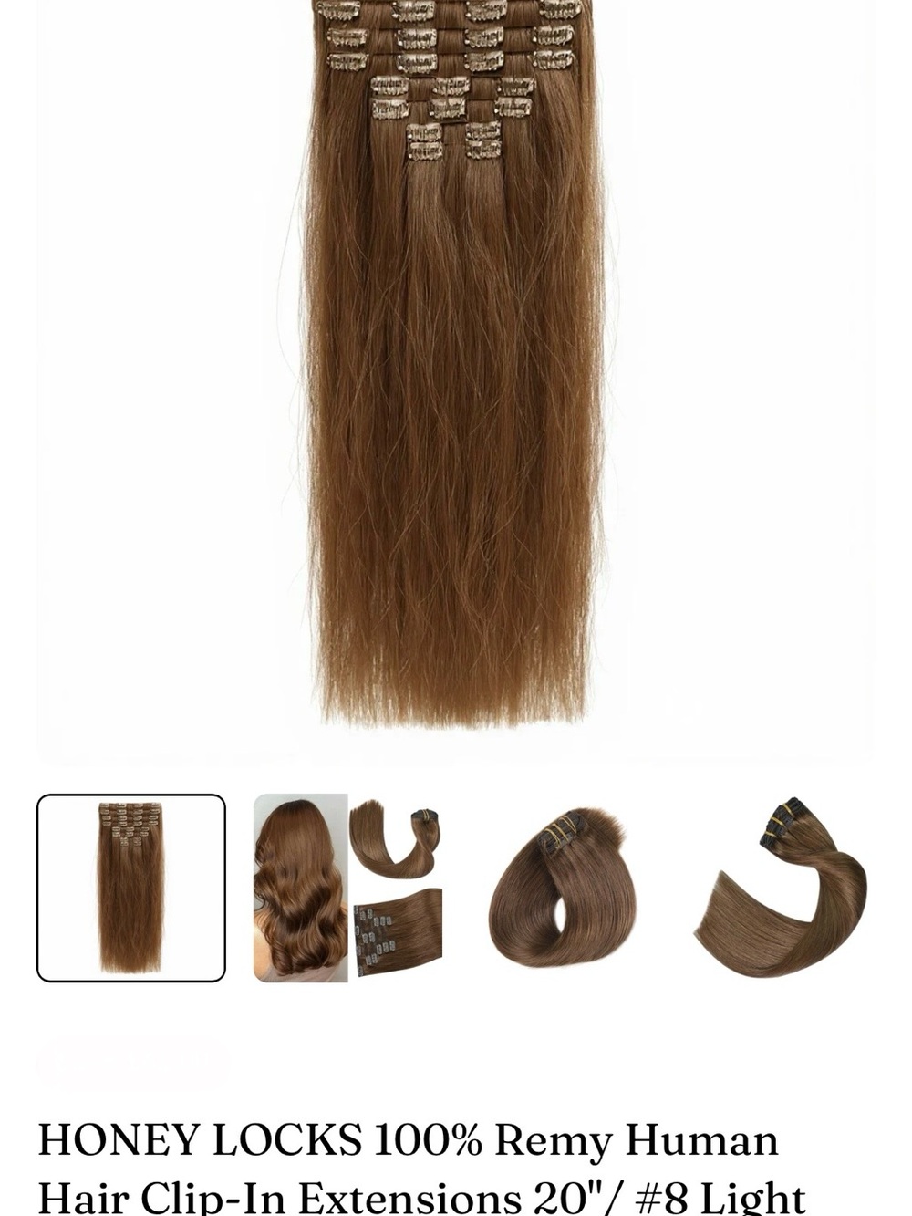 100% Remy Human Hair Clip-In Extensions